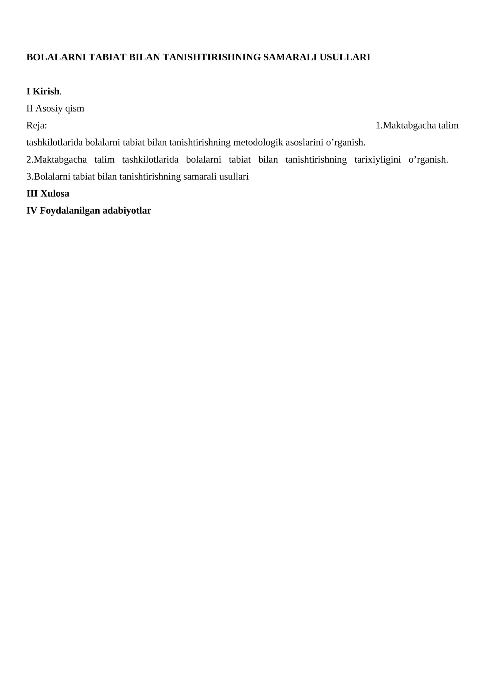 Bolalarni tabiat bilan tanishtirishning samarali usullari 1