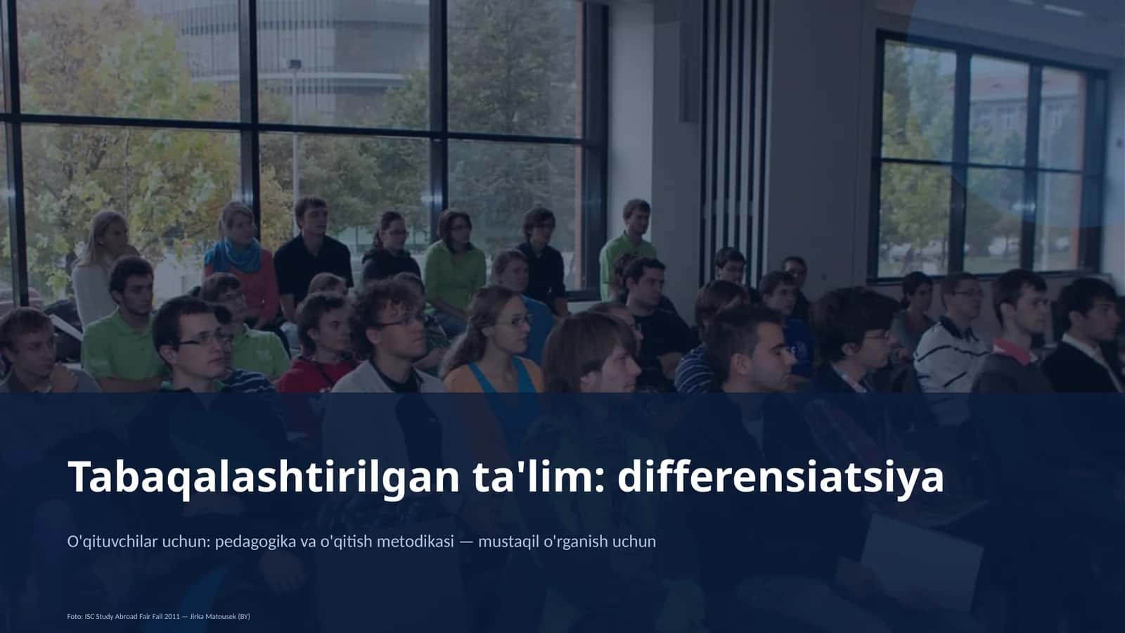 Tabaqalashtirilgan ta'lim: differensiatsiya 1