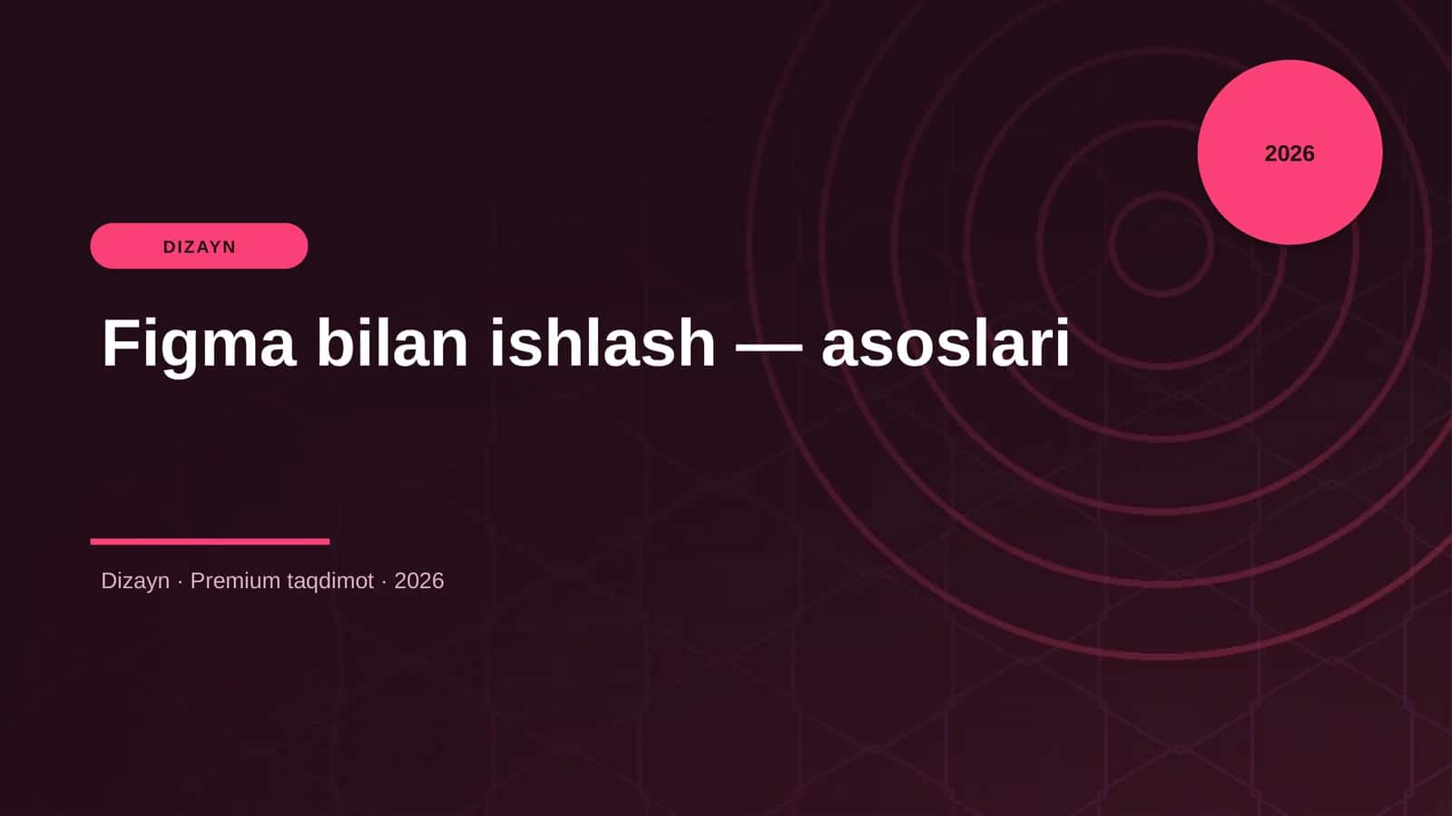 Figma bilan ishlash — asoslari 1