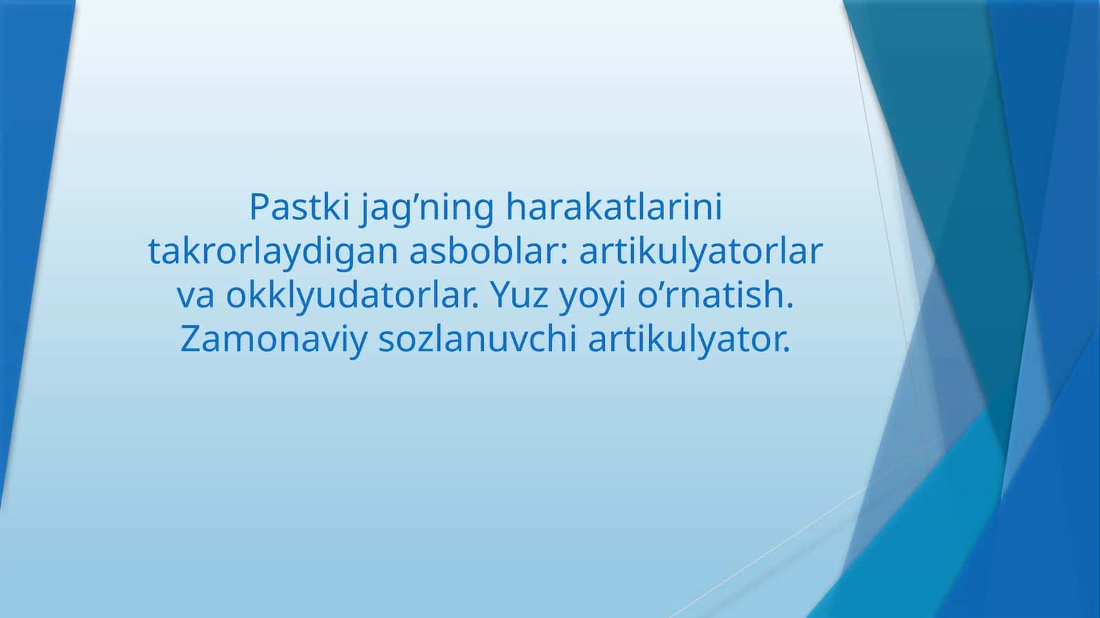 Stomatologik artikulyator 1