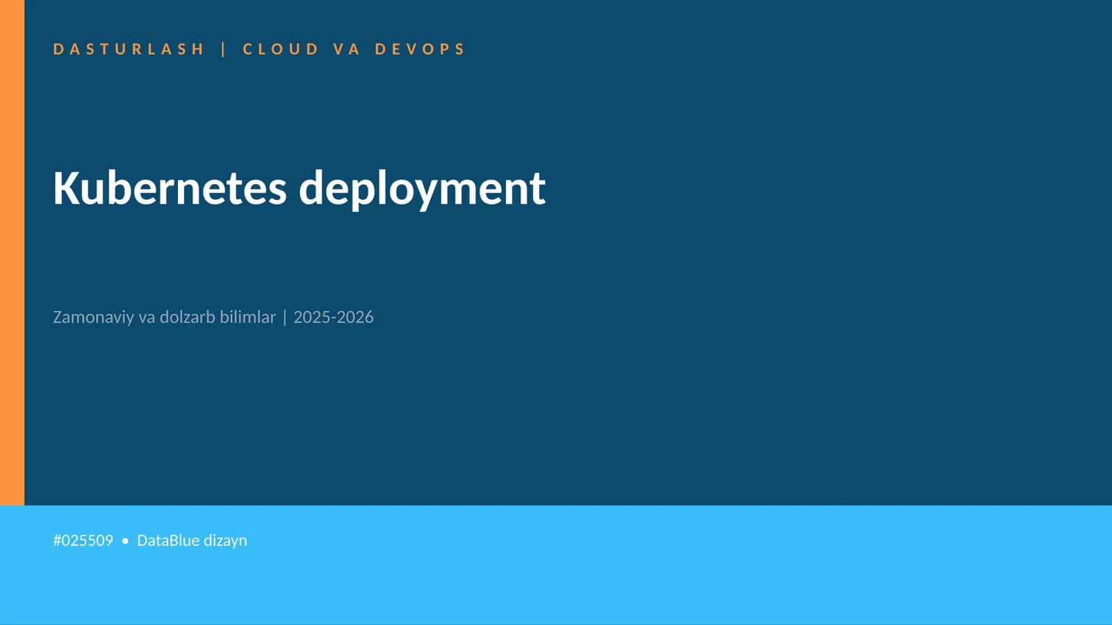 Kubernetes deployment 1