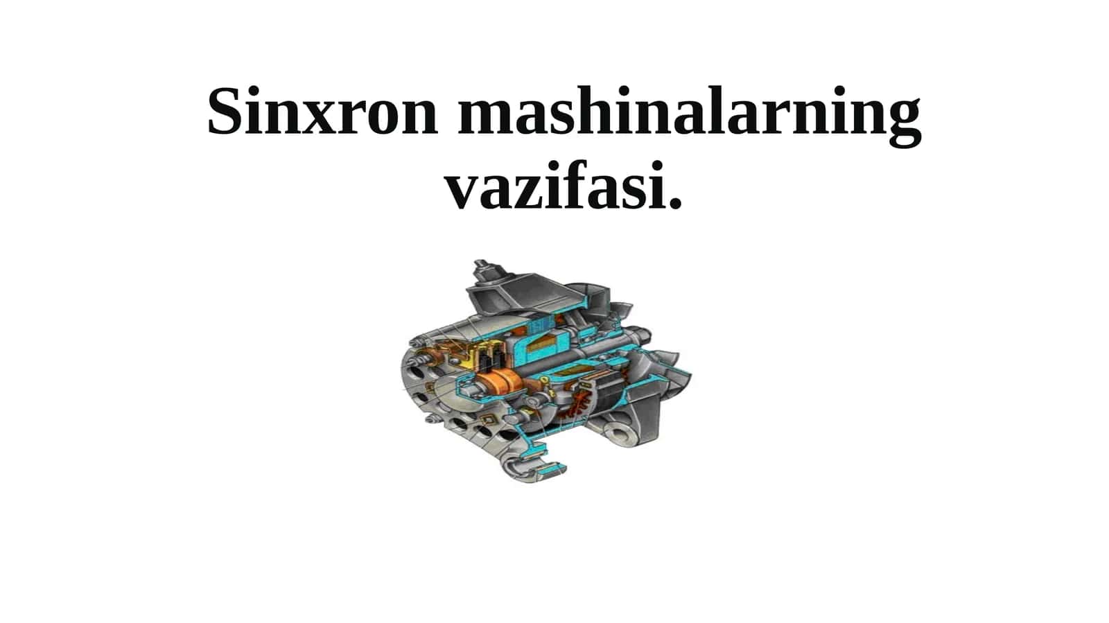 Sinxronmashinalarningvazifasi 1