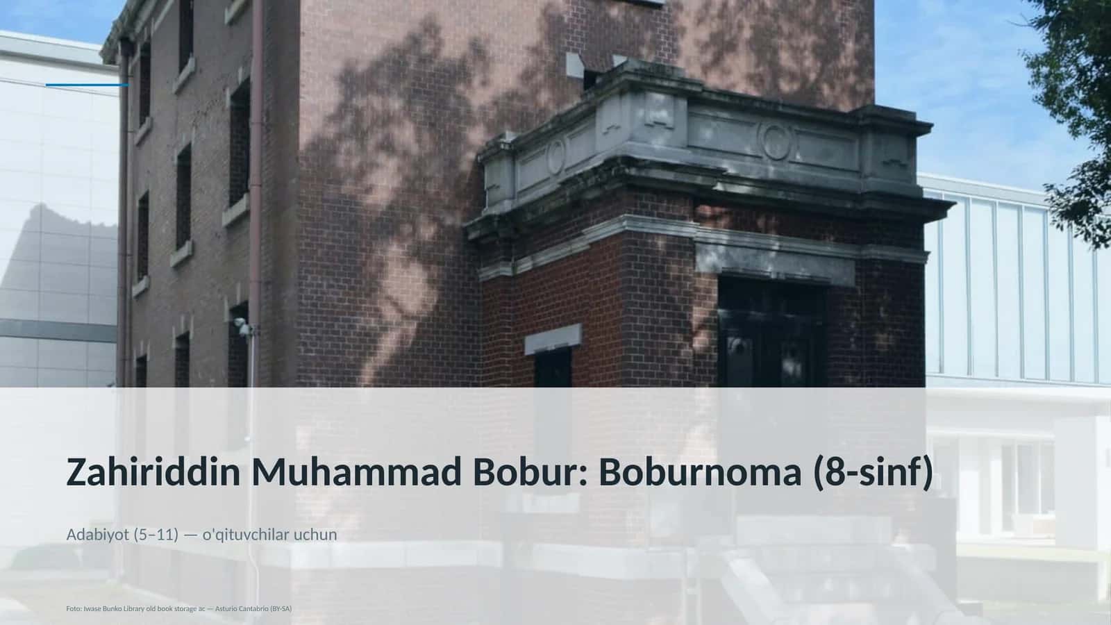 Boburnoma (8-sinf) 1