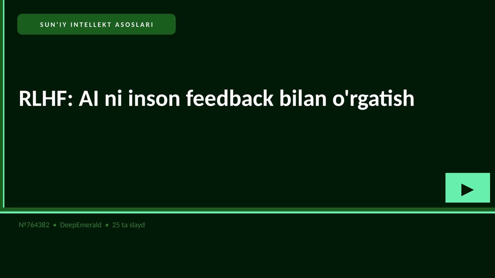 SUN'IY INTELLEKT ASOSLARI 1