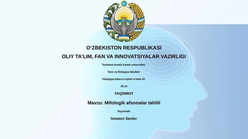 Mifologik afsonalar tahlili 1