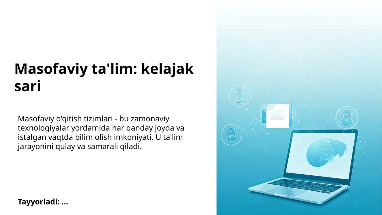 Masofaviy ta'lim: kelajak sari 1