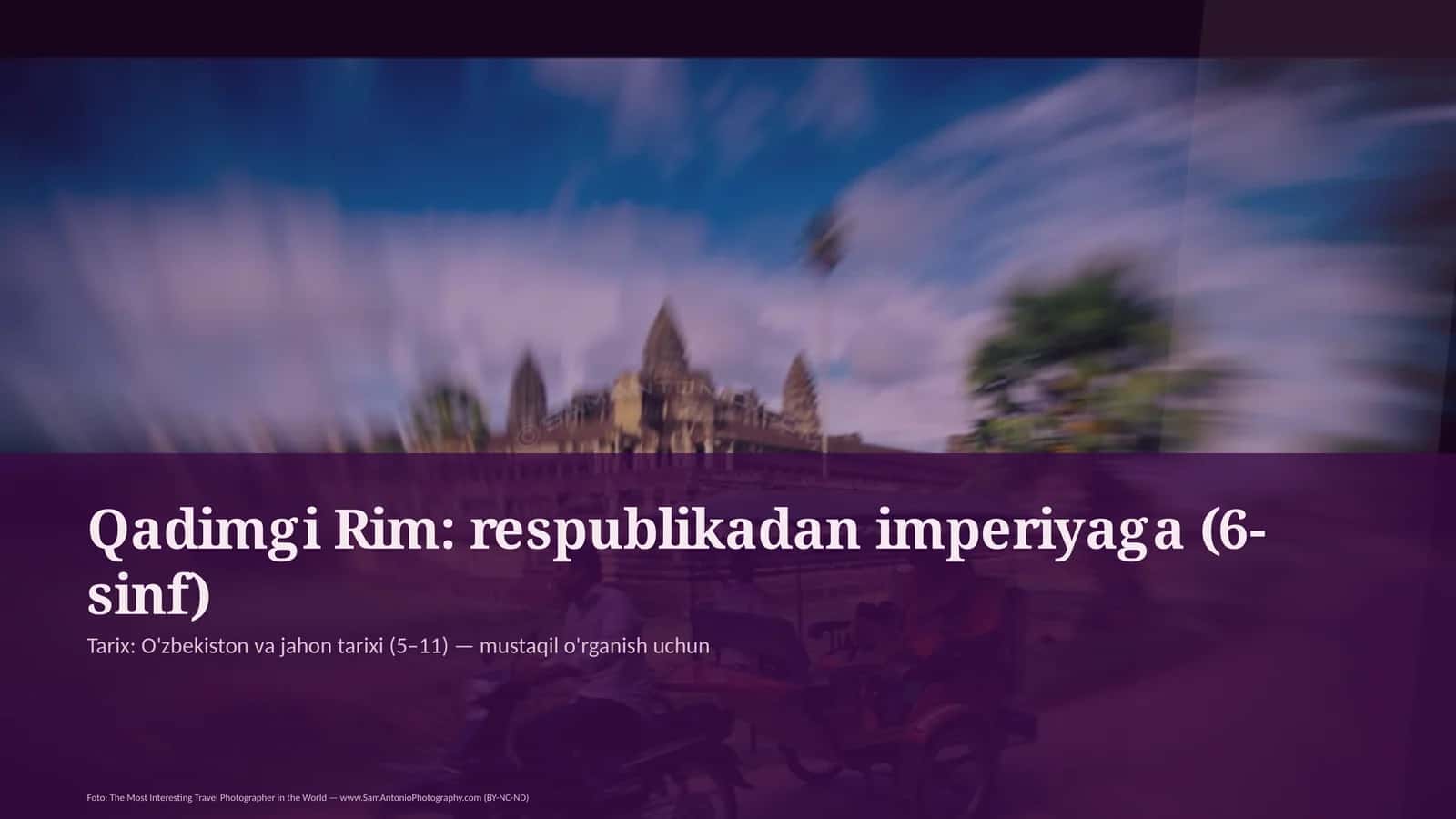 Qadimgi Rim: respublikadan imperiyaga (6-sinf) 1