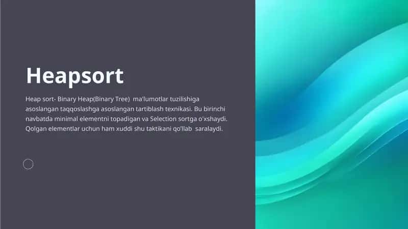 Heap sort 1