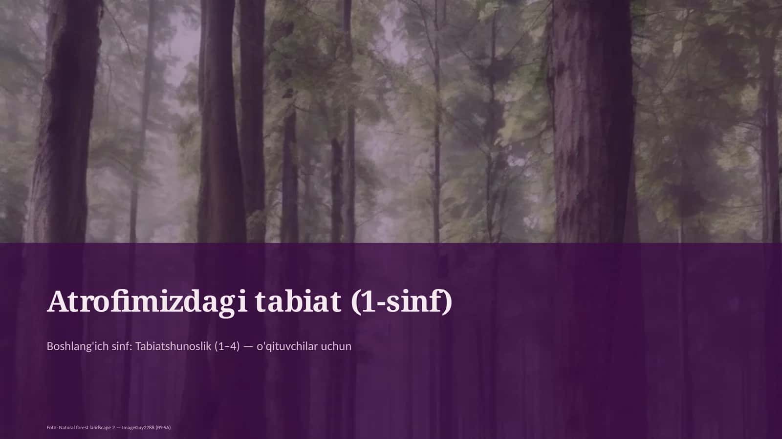 Atrofimizdagi tabiat (1-sinf) 1