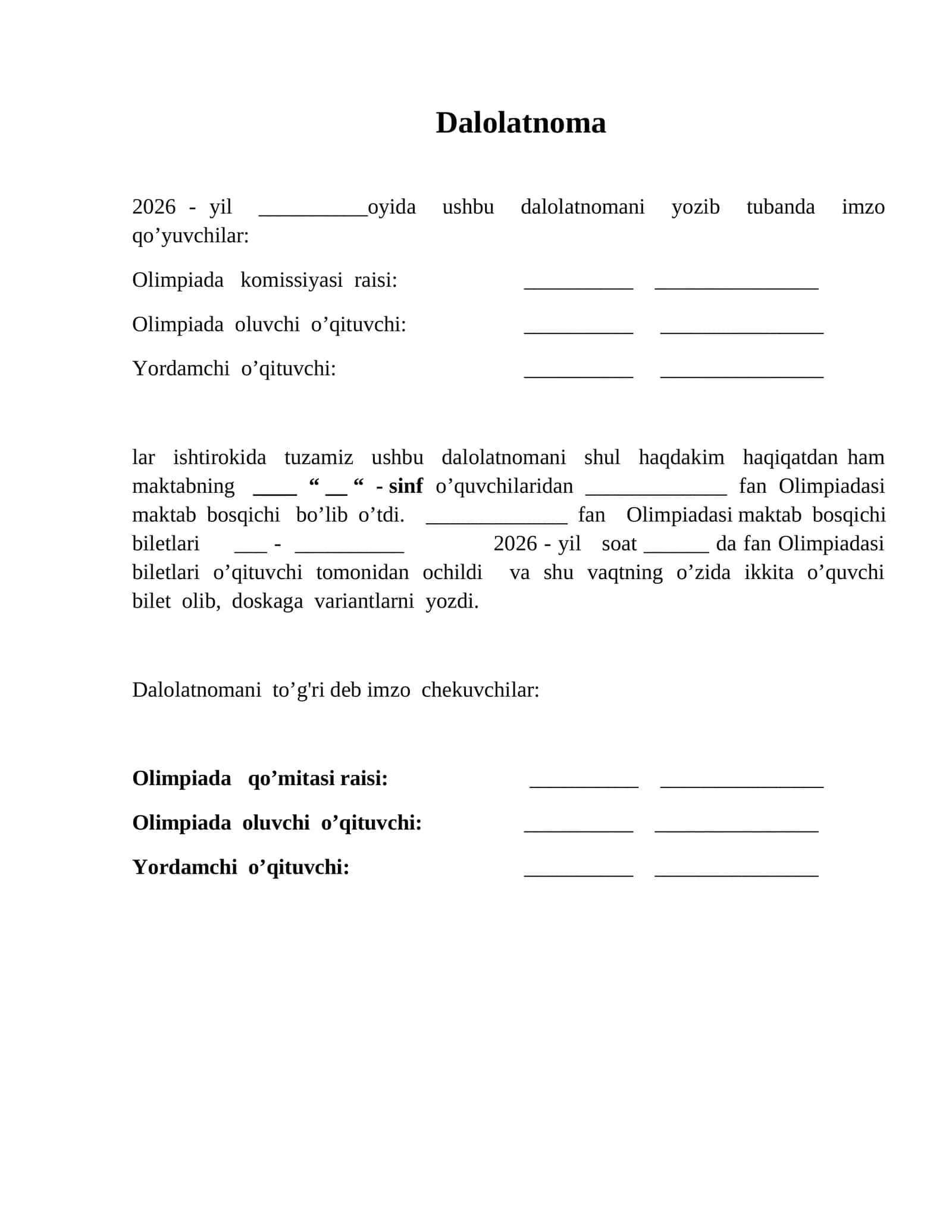 Dalolatnoma 1