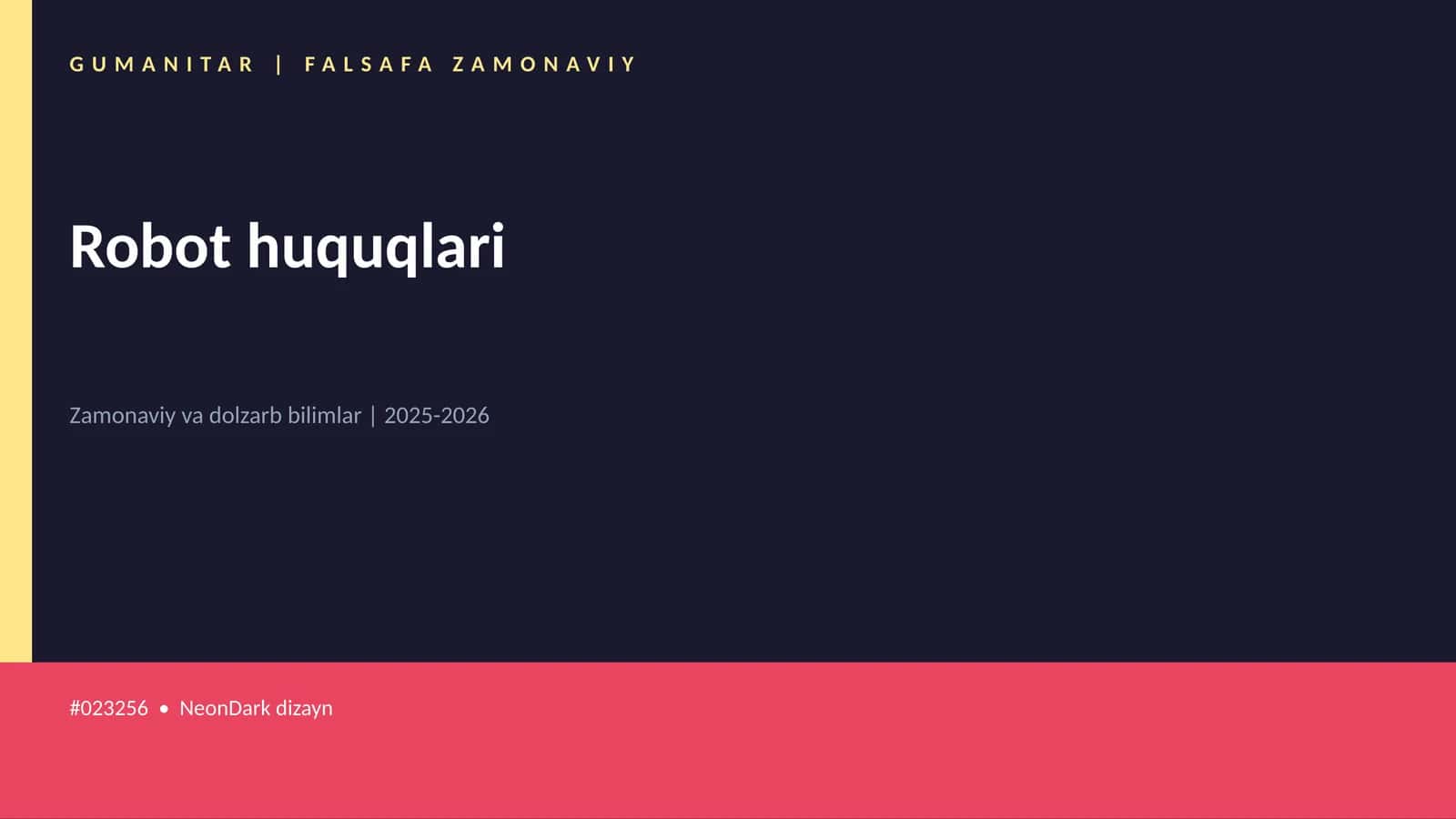 Robot huquqlari 1