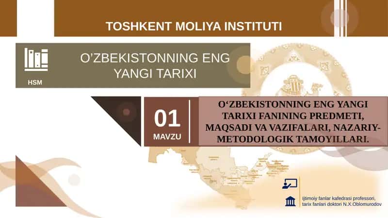 O‘zbekistonning eng yangi tarixi 1