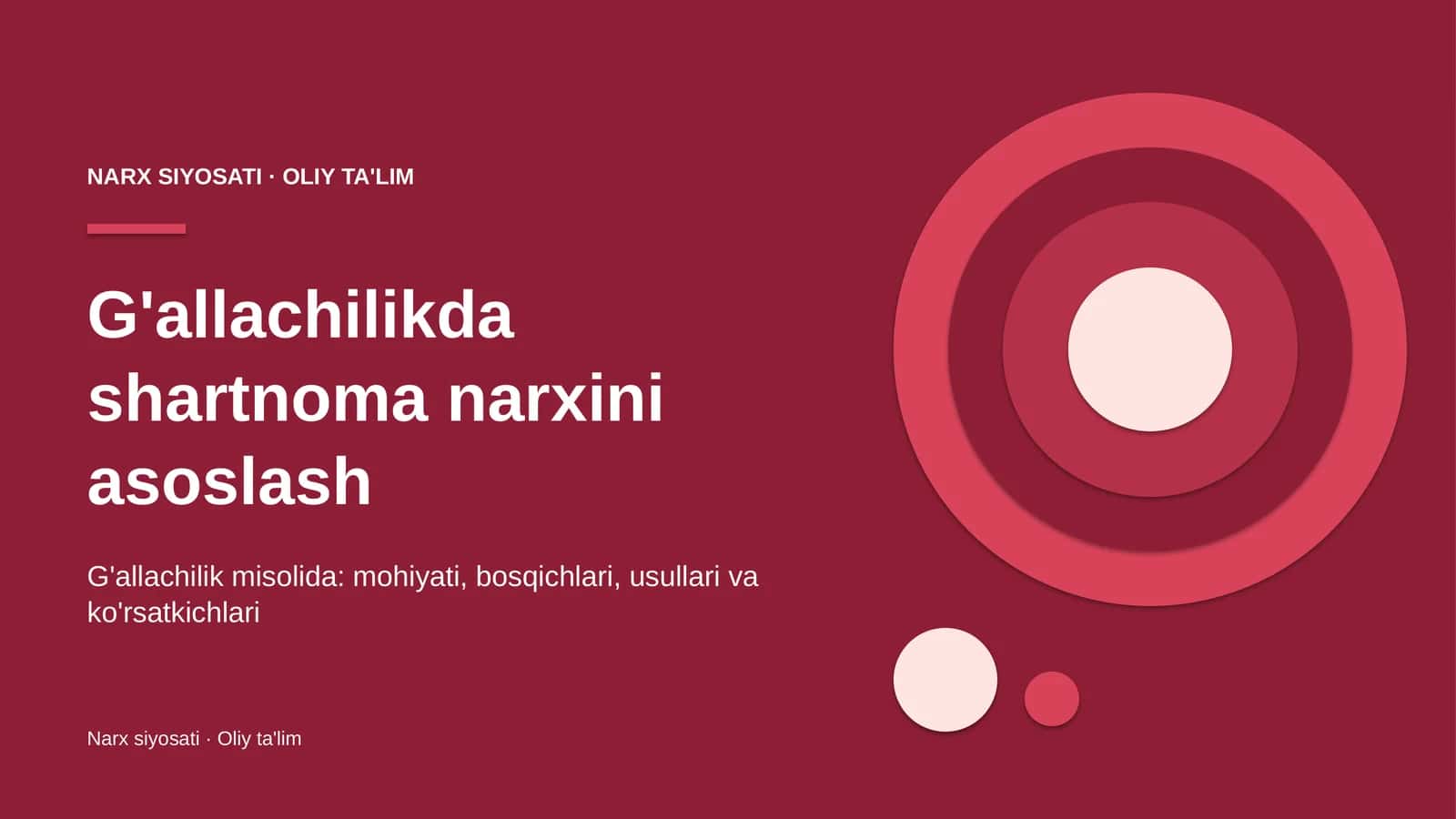 G'allachilikda shartnoma narxini asoslash 1