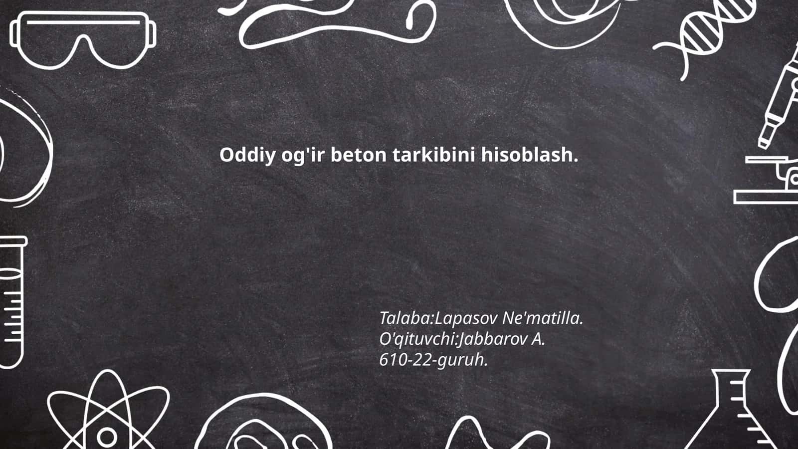 Og'ir beton tarkibi 1