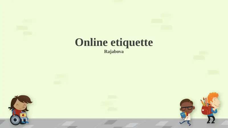 Online etiquette 1