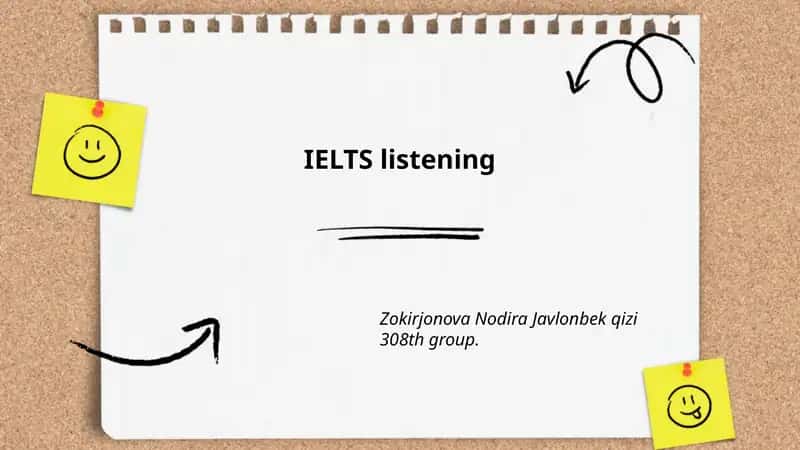IELTS listening 1