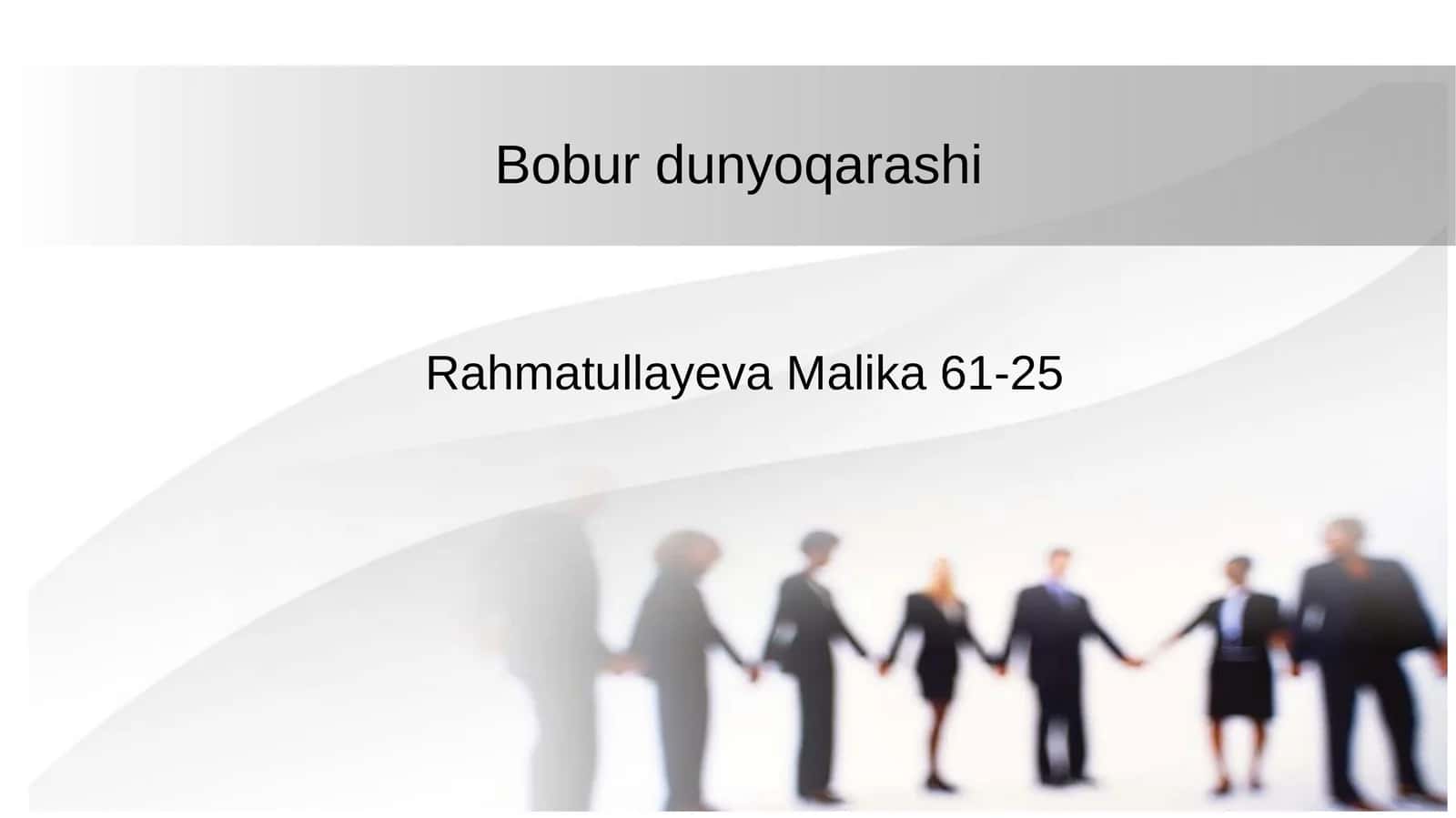 Bobur dunyoqarashi 1