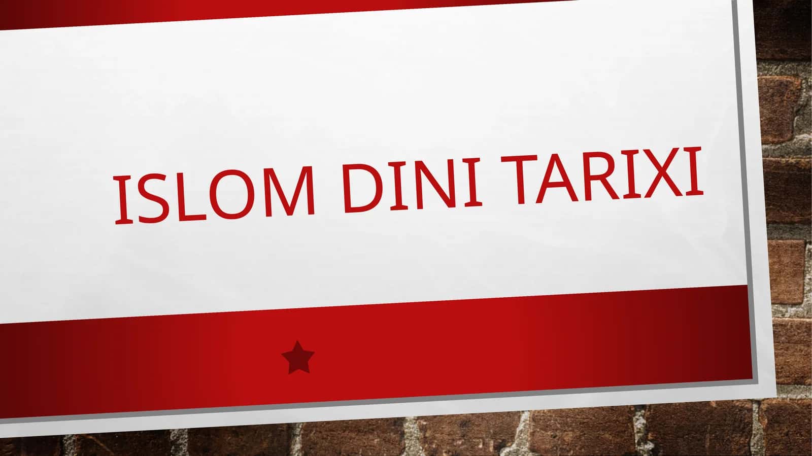Islomdinitarixi 1