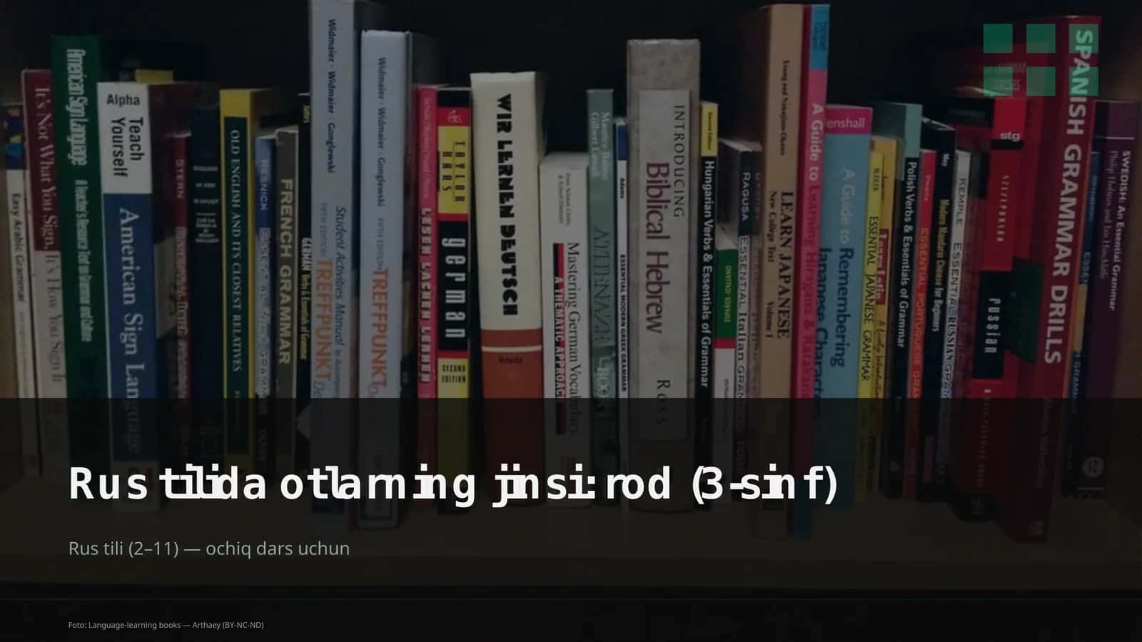 Rus tilida otlarning jinsi: rod (3-sinf) 1