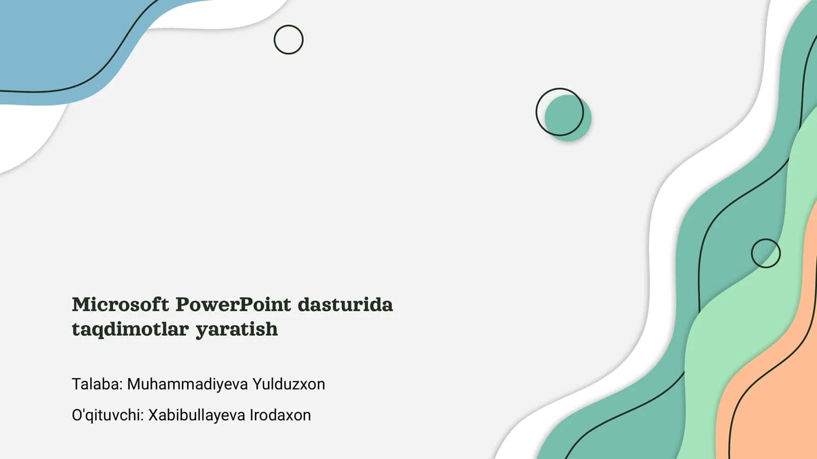 Microsoft PowerPoint dasturi 1