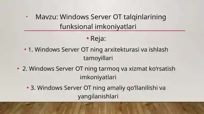 Windows Server OT