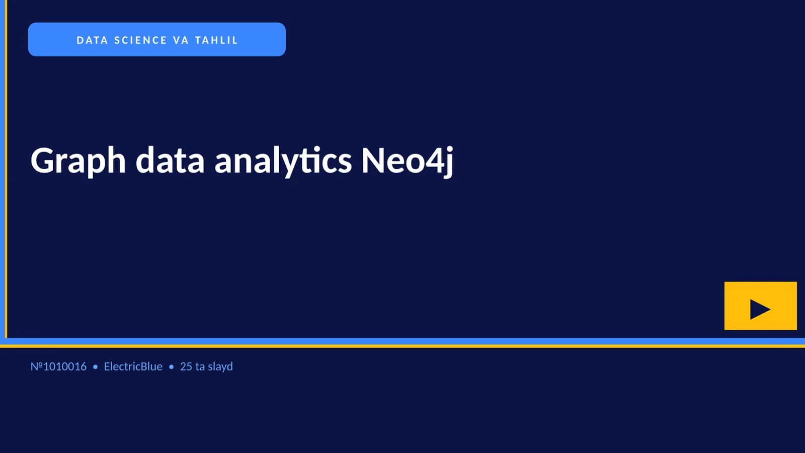 Graph data analytics Neo4j 1