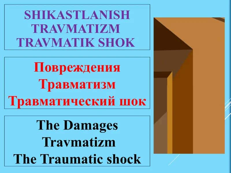 SHIKASTLANISH TRAVMATIZMTRAVMATIK SHOK 1