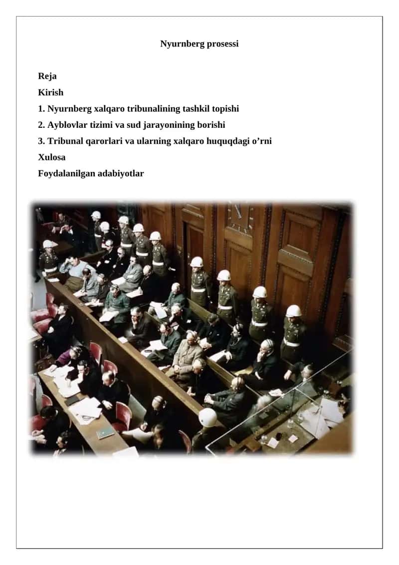 Nyurnberg prosessi 1