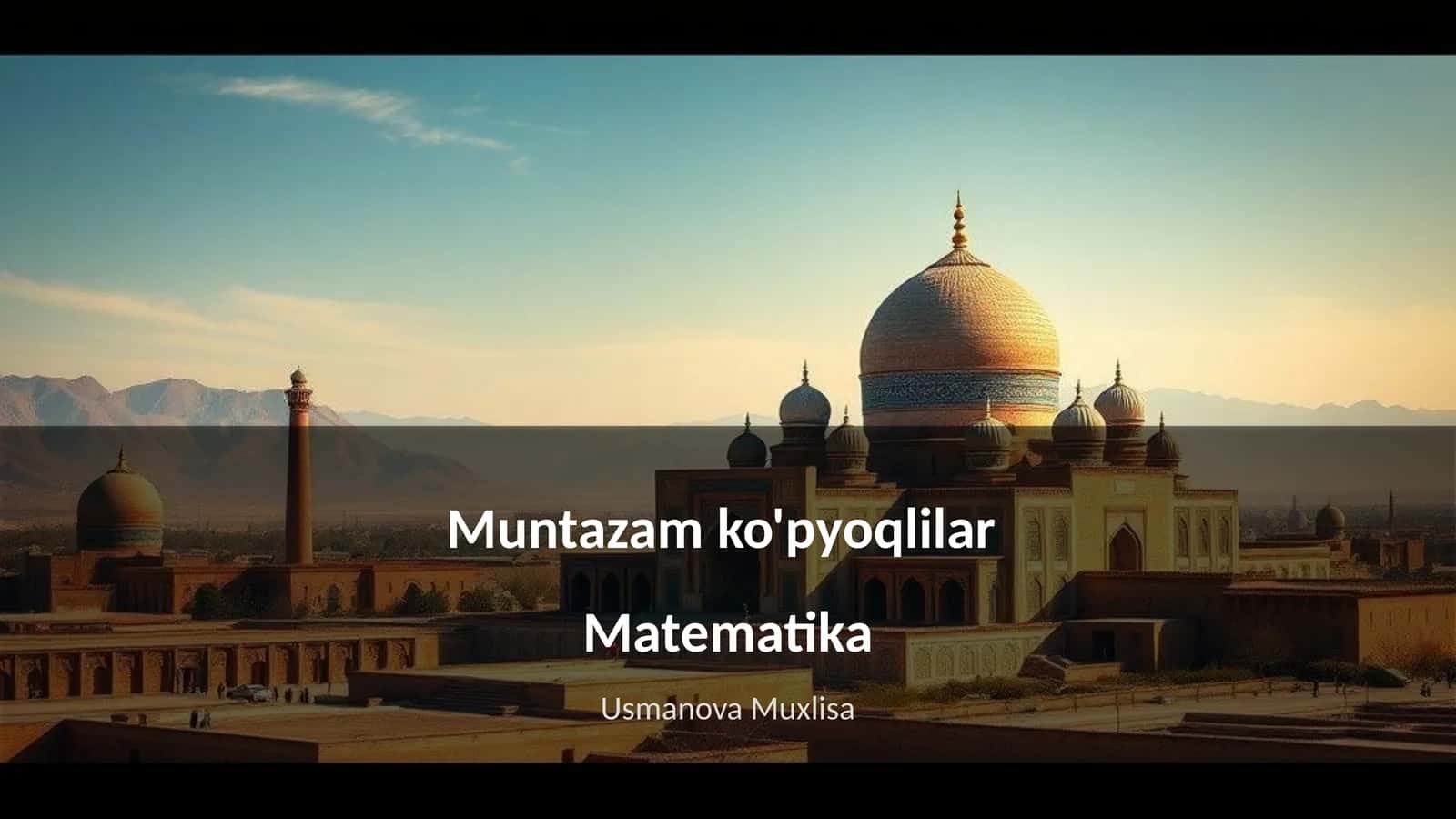 Muntazam ko'pyoqlilar 1
