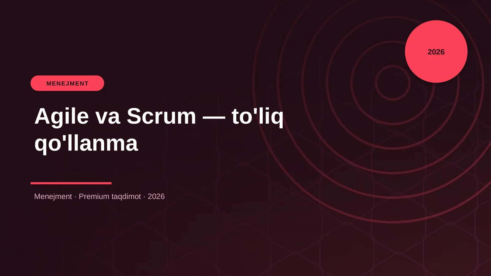 Agile va Scrum — to'liq qo'llanma 1
