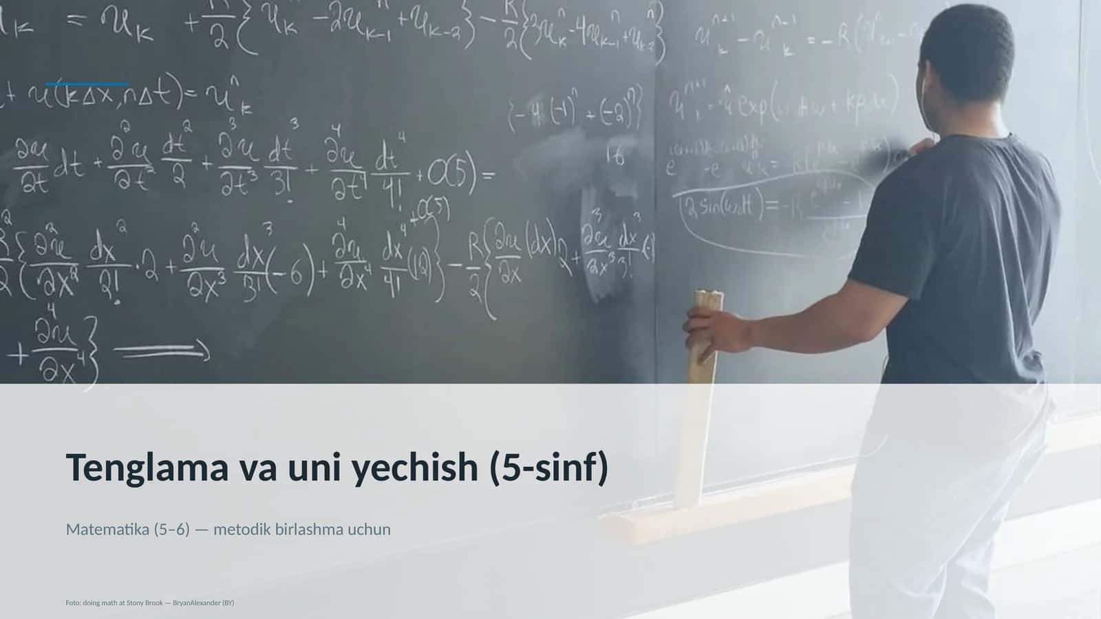 Tenglama va uni yechish (5-sinf) 1
