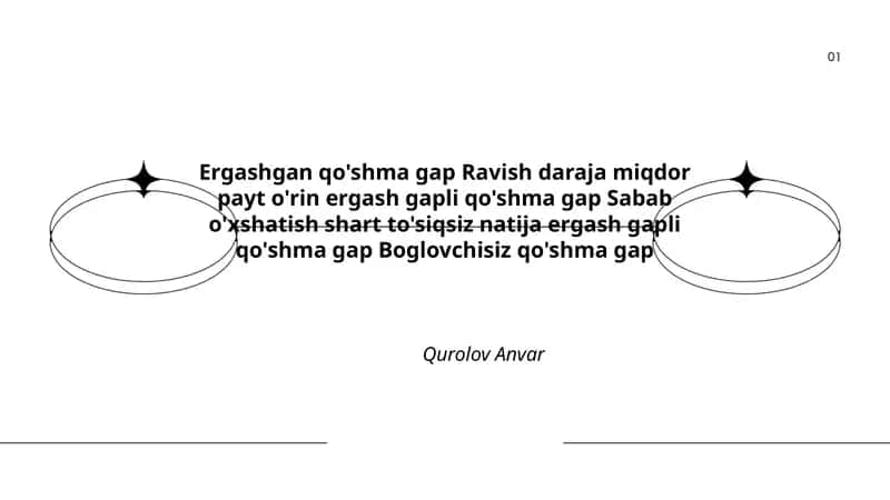 Ergashgan qo'shma gap 1