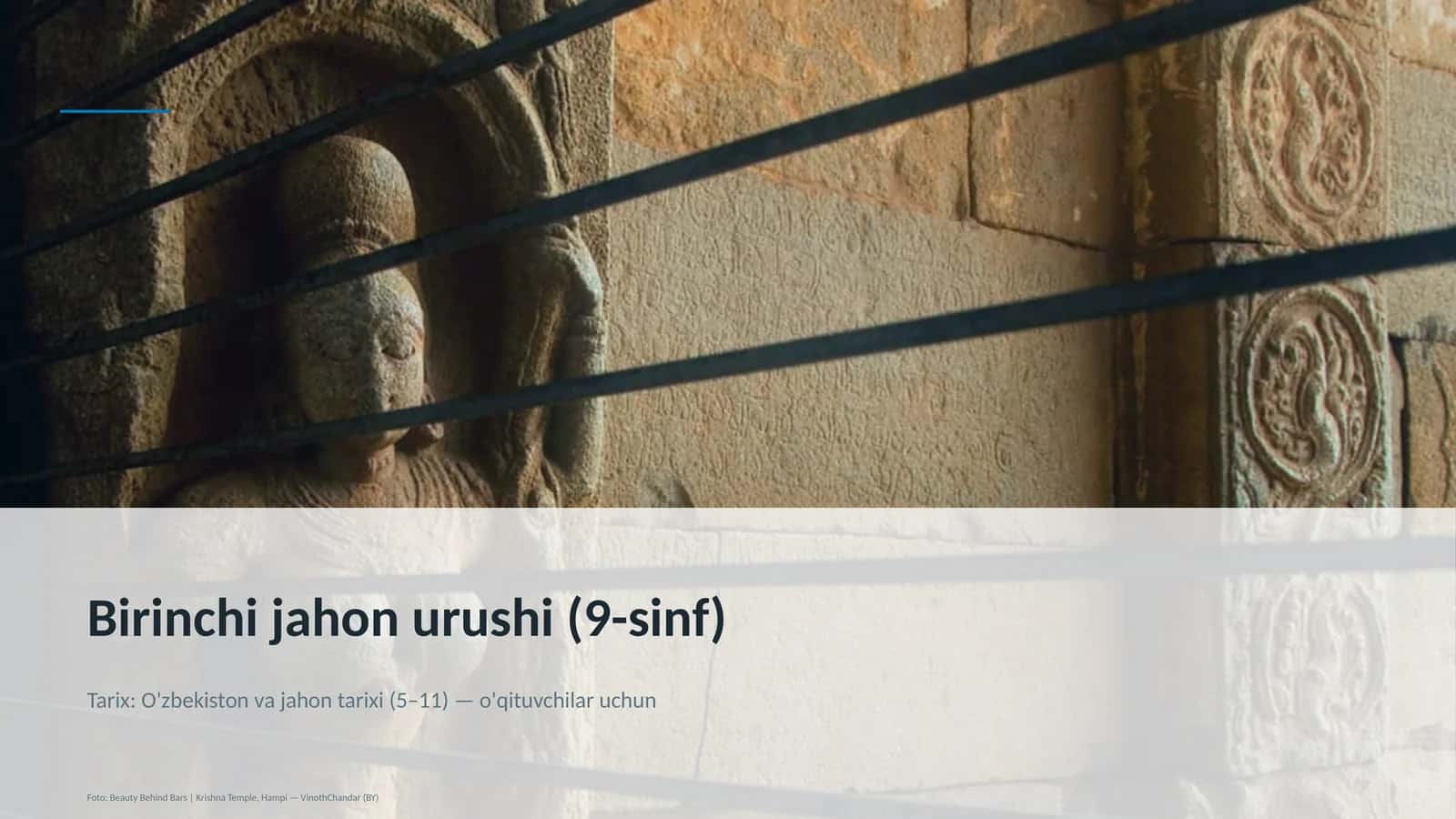 Birinchi jahon urushi (9-sinf) 1