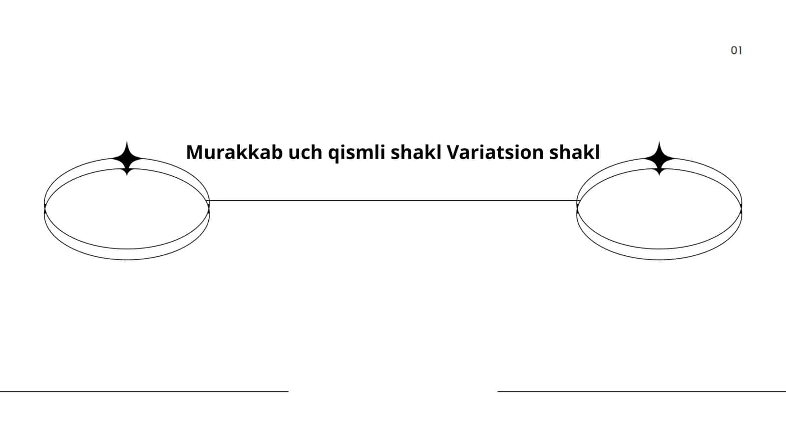 Murakkab uch qismli shakl Variatsion shakl 1