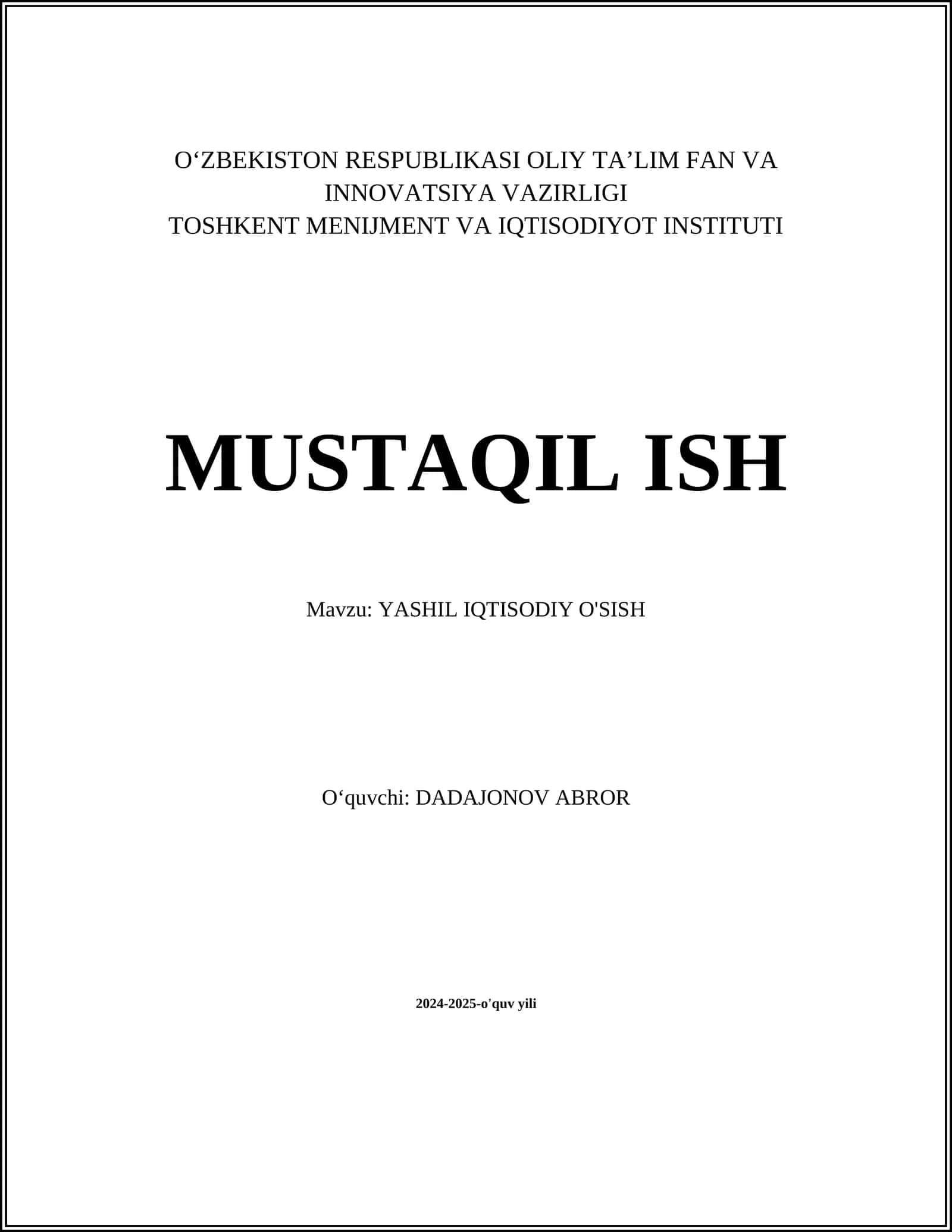 Yashil energiya manbalari 1