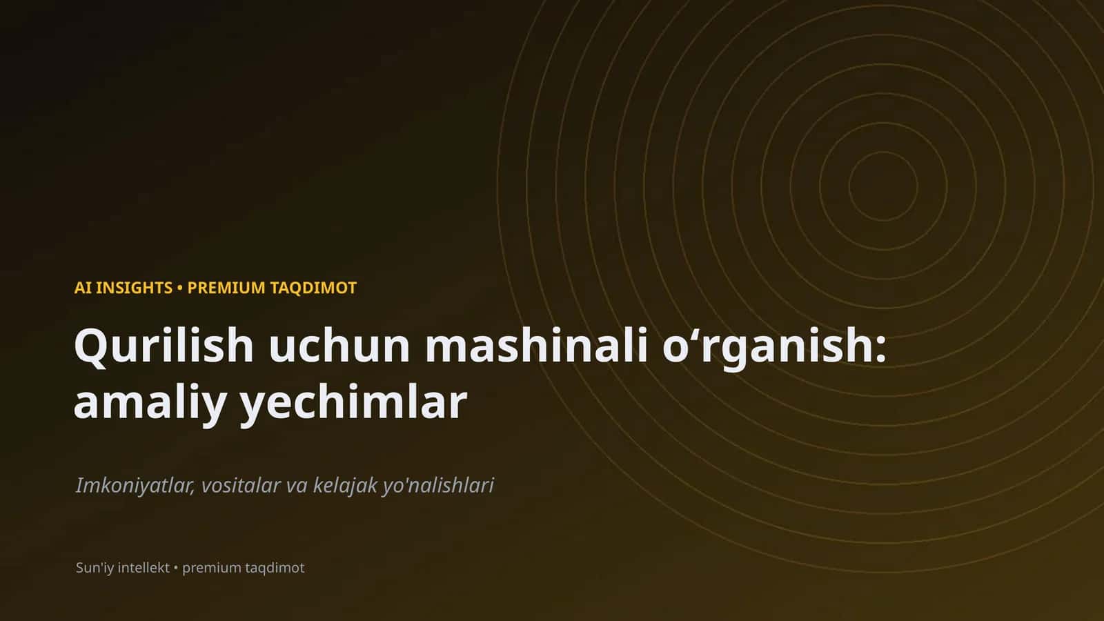 AI INSIGHTS • PREMIUM TAQDIMOT 1