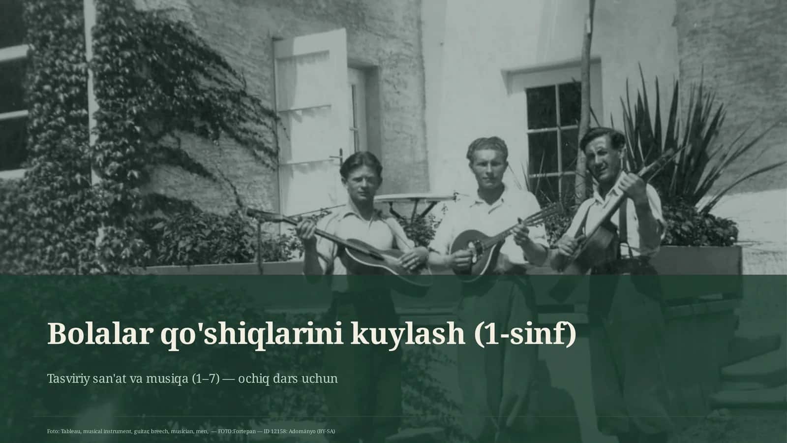 Bolalar qo'shiqlarini kuylash (1-sinf) 1