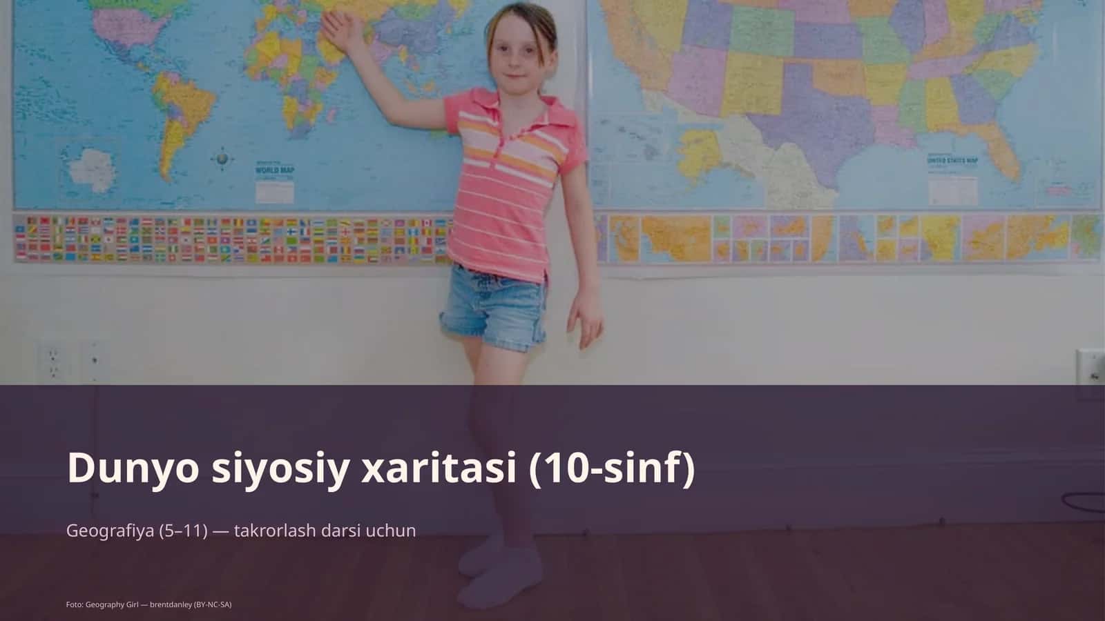 Dunyo siyosiy xaritasi (10-sinf) 1