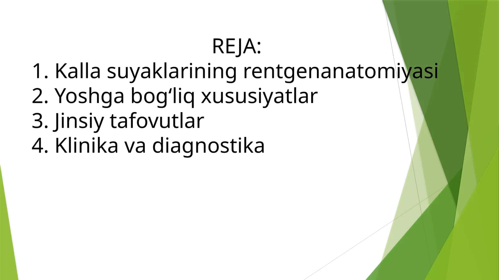 Kalla suyagining rentgen anatomiyasi 1