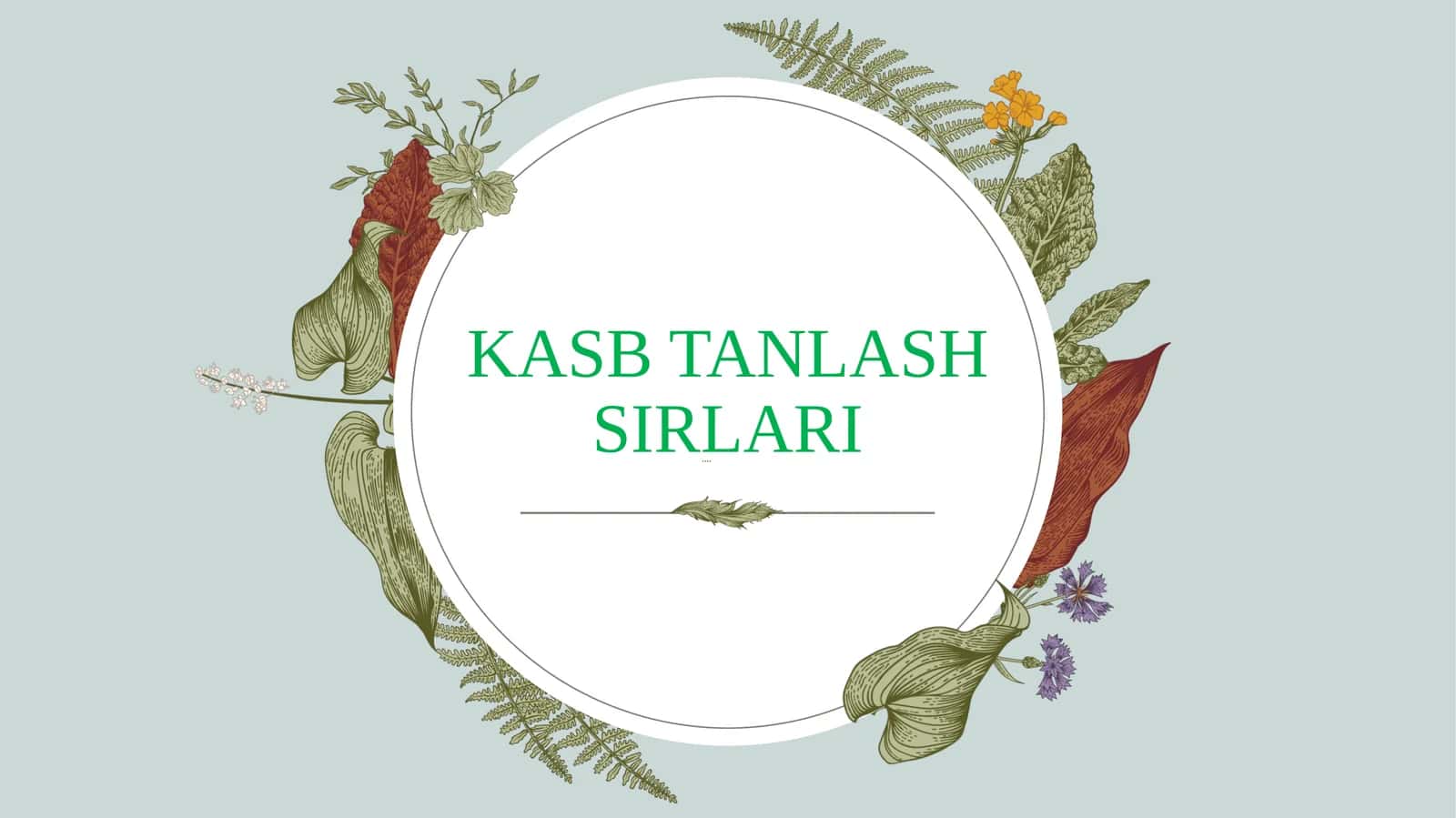 KASB TANLASH SIRLARI 1