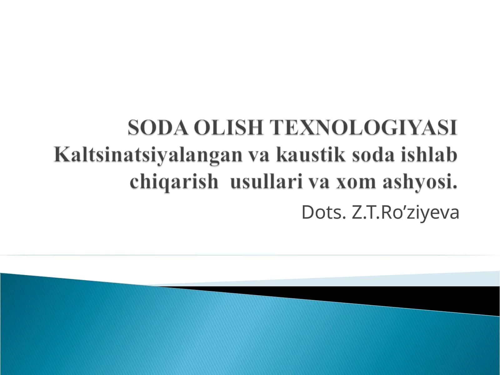 Soda olishusullari 1