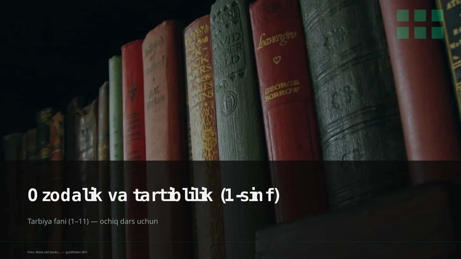 Ozodalik va tartiblilik (1-sinf) 1