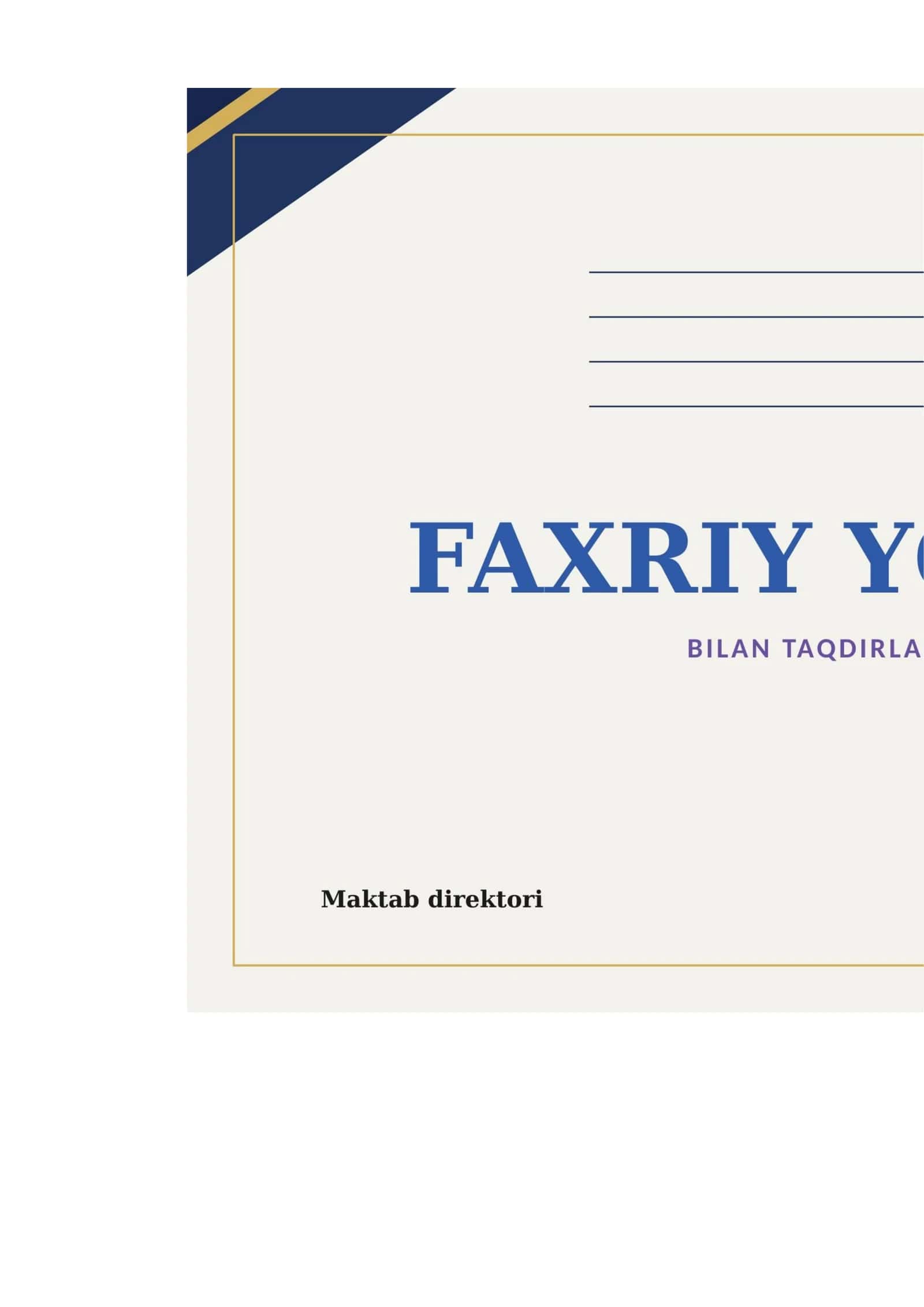 FAXRIY YORLIQ 1