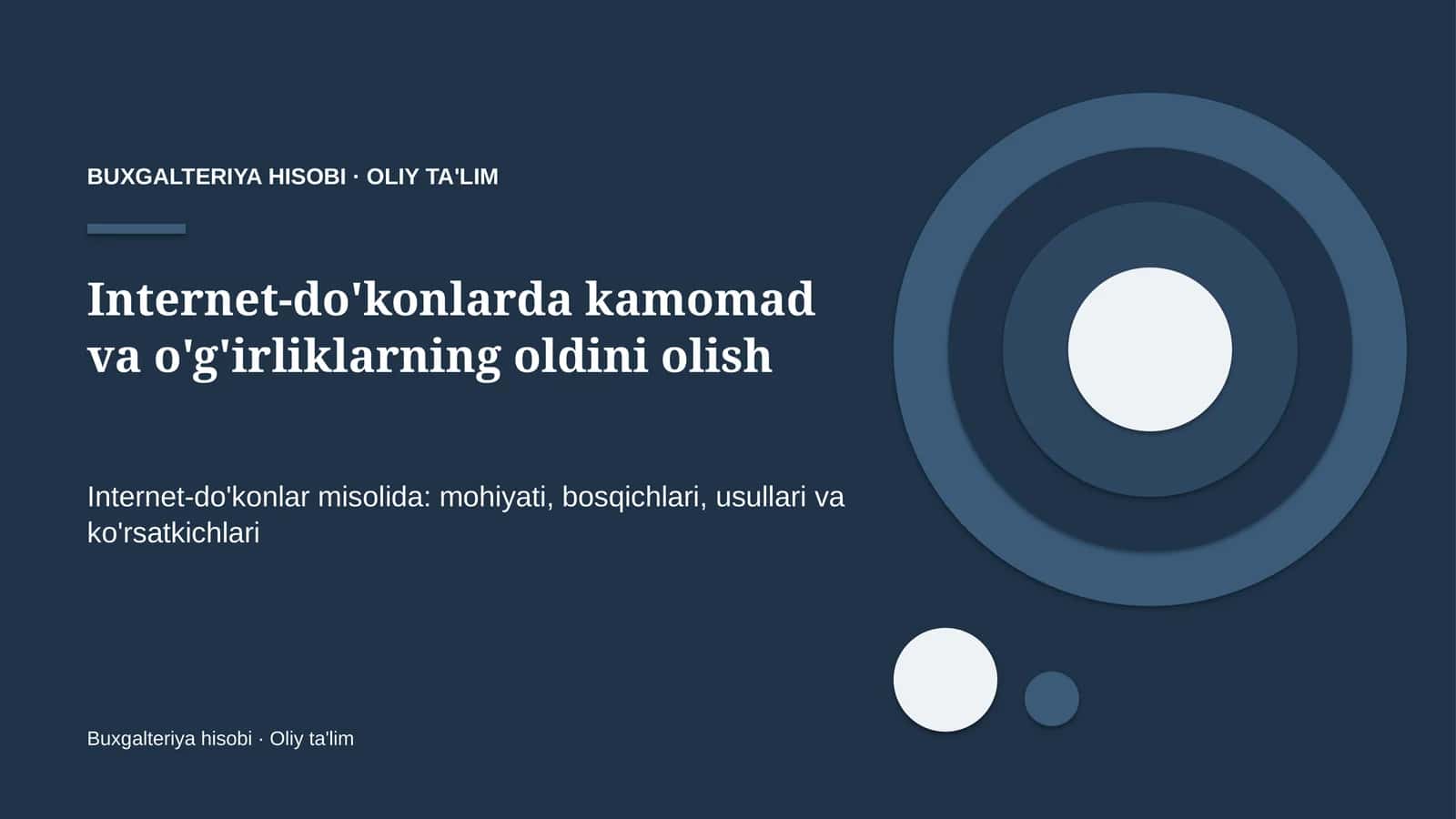 Internet-do'konlarda kamomad va o'g'irliklarning oldini olish 1