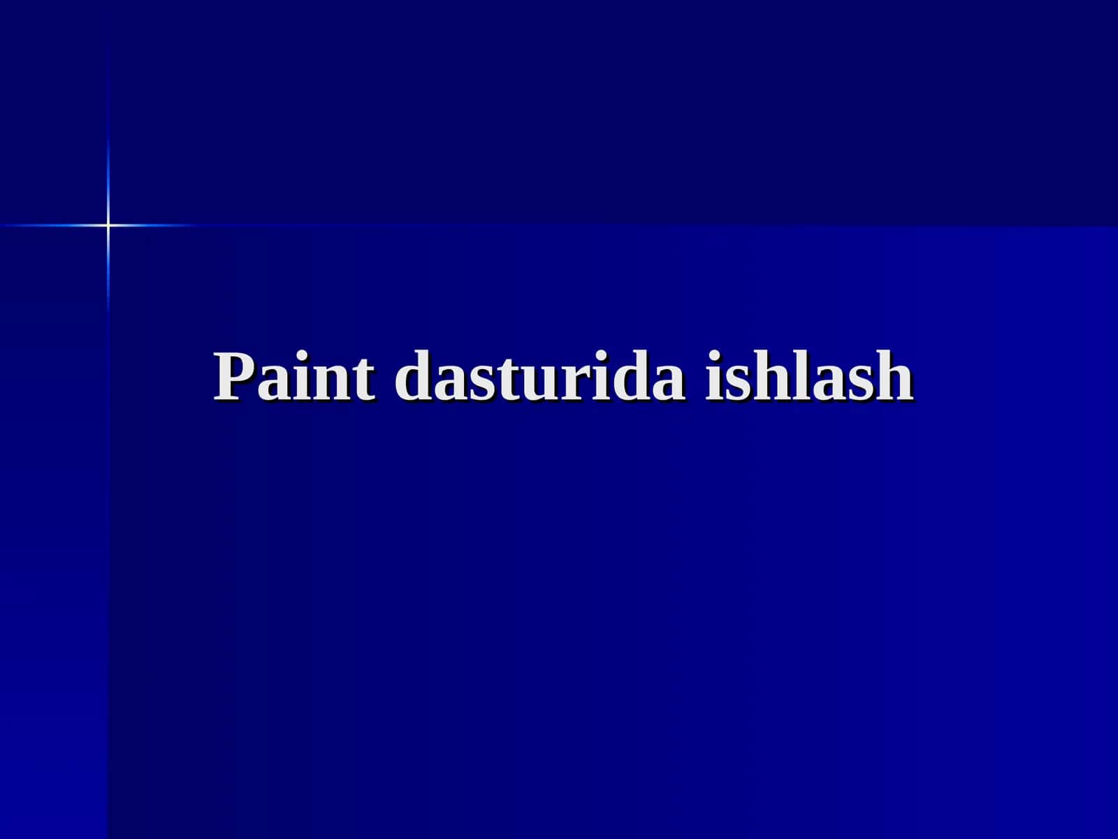 Rasm chizish dasturi 1