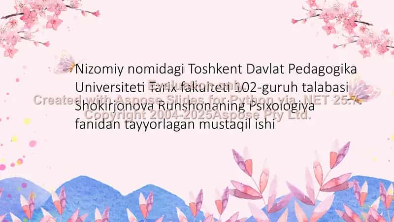 MULOQOT PSIXOLOGIYASI 1