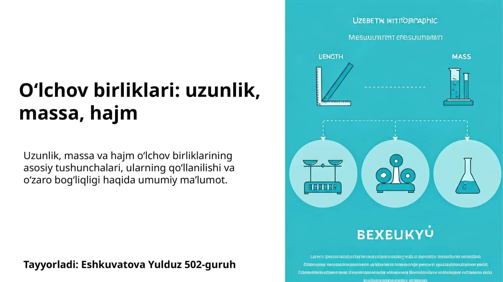 Massa birliklari 1