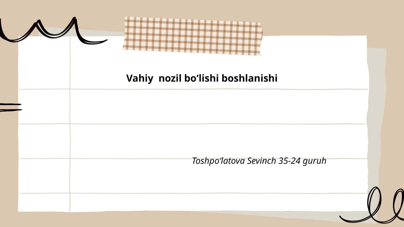 Vahiyning boshlanishi 1
