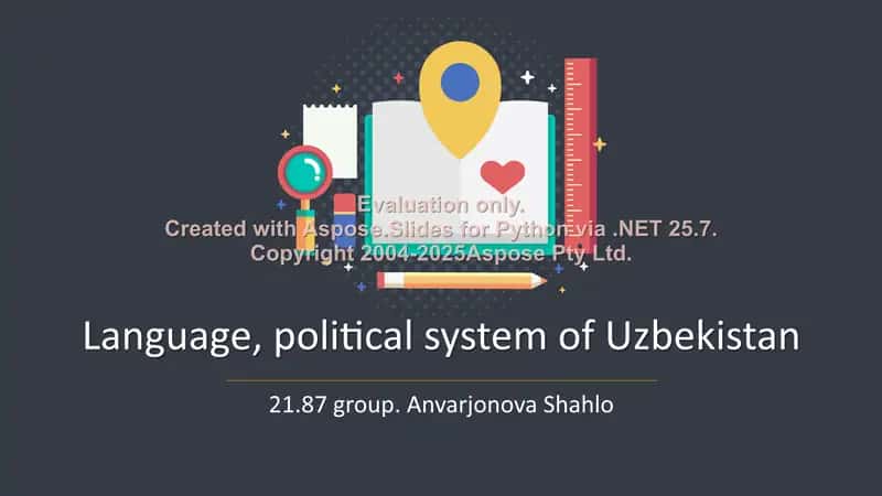 Language, political system of Uzbekistan 1