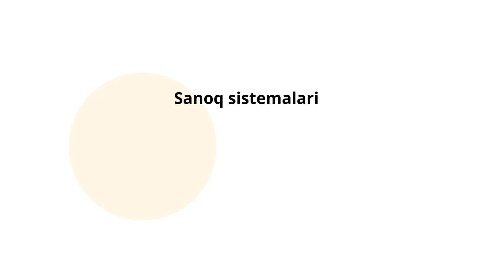 O'nlik sanoq tizimi 1